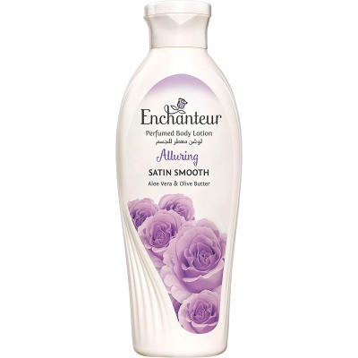 ENCHANTEUR ALLURING PERFUMED BODY LOTION SATIN SMOOTH WITH ALOE VERA & OLIVE BUTTER 100 ML